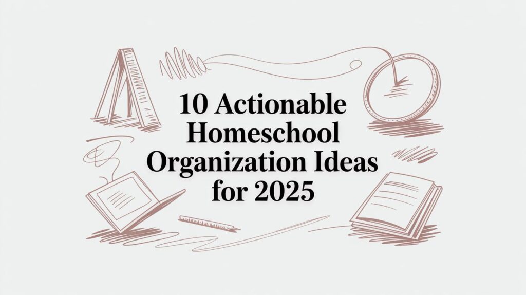 10 Actionable Homeschool Organization Ideas for 2025